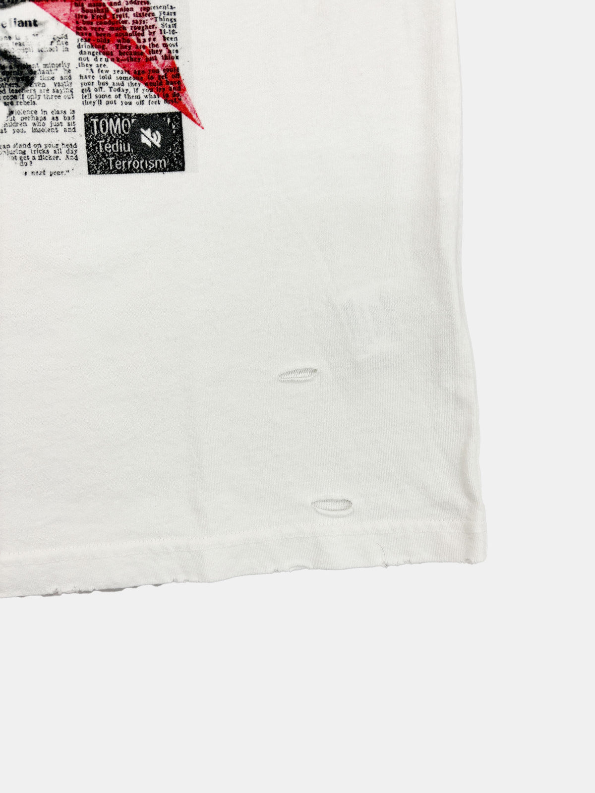 【NEW】NEWS PAPER TEE WHITE 2627AW-T-010