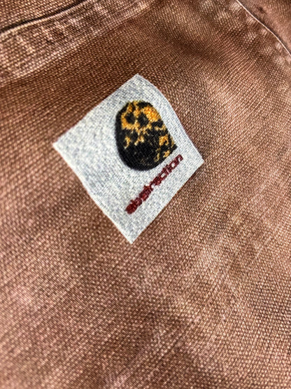 PRINT DUCK WIDE PANTS BROWN 26SS-PT-002CH