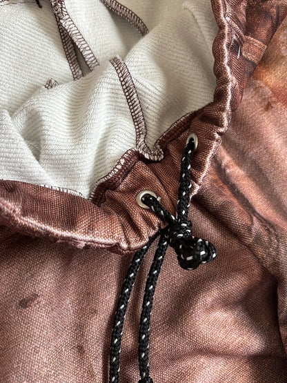 PRINT DUCK WIDE PANTS BROWN 26SS-PT-002CH