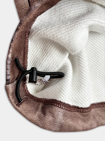 PRINT DUCK WIDE PANTS BROWN 26SS-PT-002CH