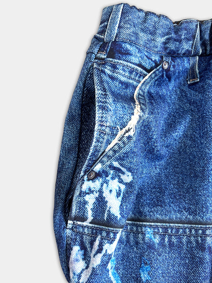 PRINT DUCK WIDE PANTS DENIM 26SS-PT-002CH