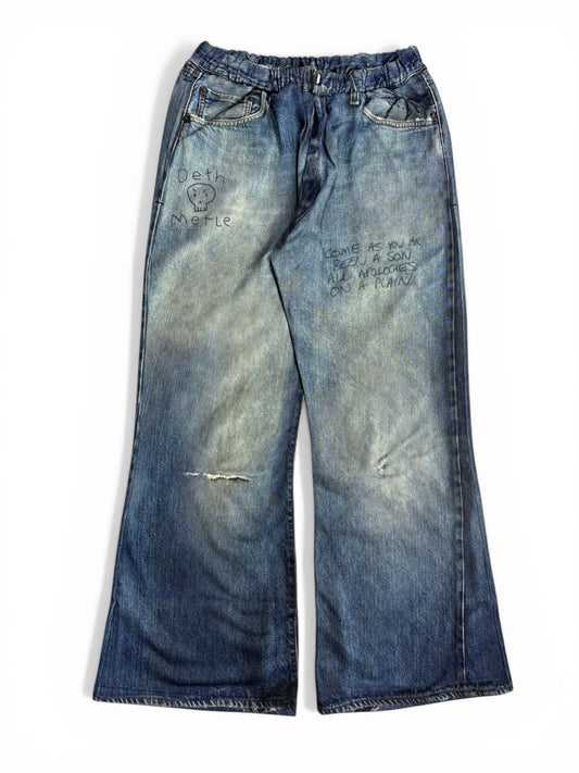 PRINT FLARE PT 66DENIM 26SS-PT-003