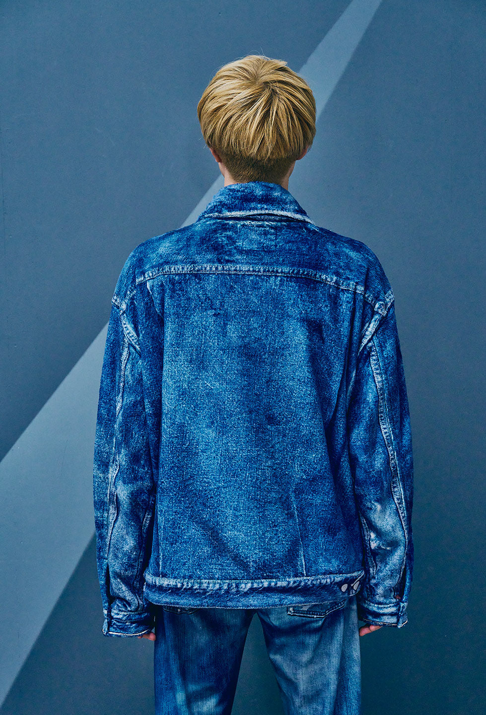 【NEW】DENIM PRINT FUR JKT