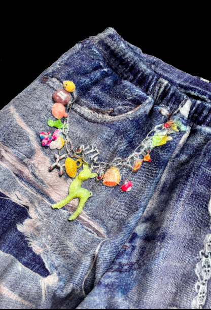 【NEW】PRINT FAR WIDE PANTS