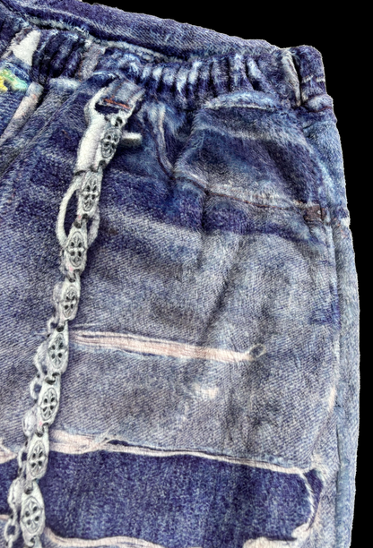 【NEW】PRINT FAR WIDE PANTS