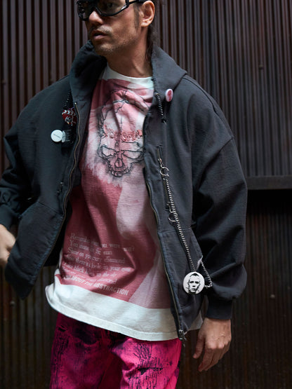 【NEW】SKULL TEE WHITE 2627AW-T-009