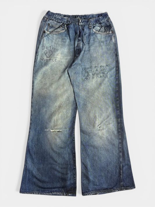 PRINT FLARE PT 66DENIM 26SS-PT-003