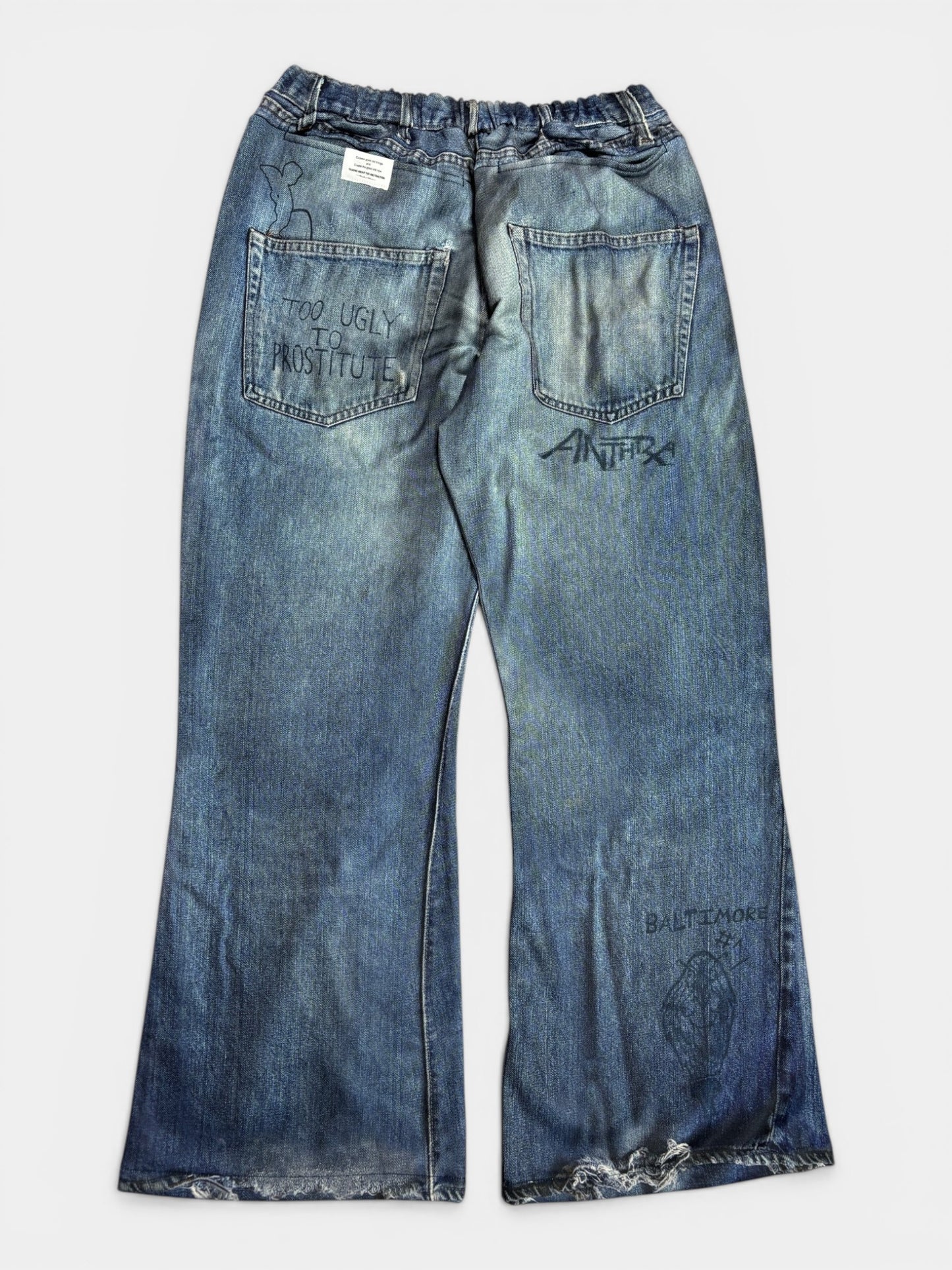 PRINT FLARE PT 66DENIM 26SS-PT-003