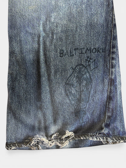 PRINT FLARE PT 66DENIM 26SS-PT-003