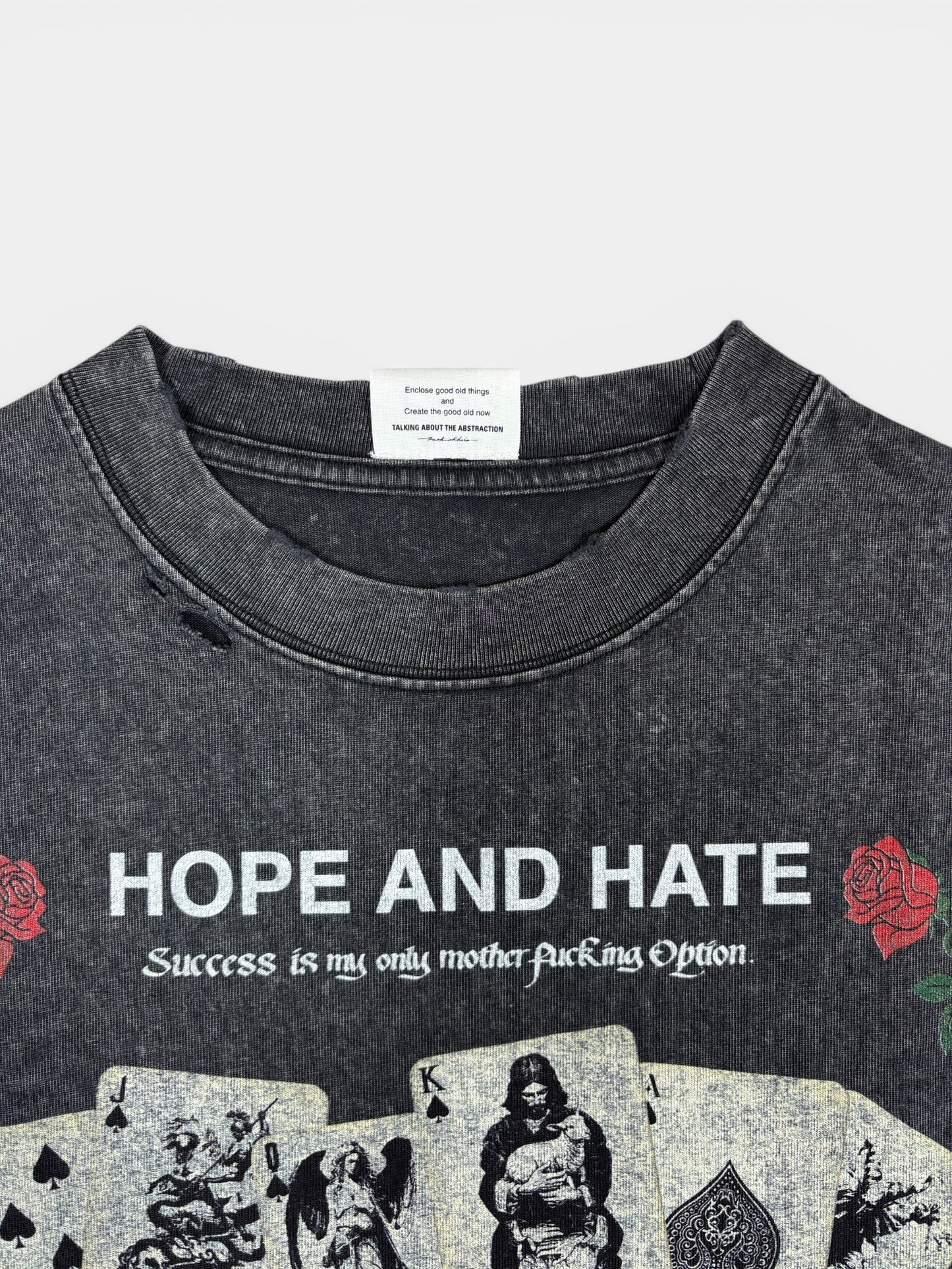 HOPE&HATE TEE BLACK 26SS-T-019
