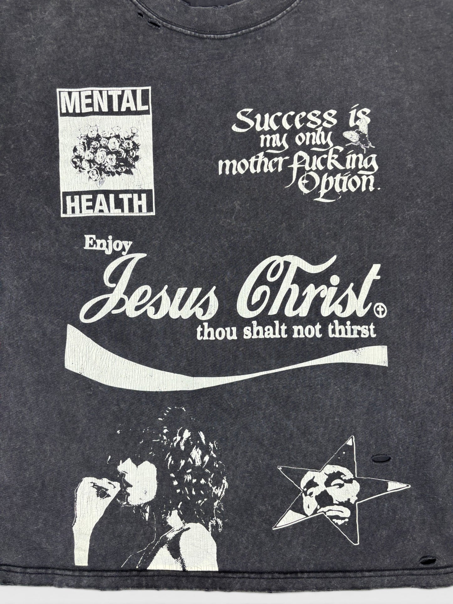 JESUS CHRIST TEE2 BLACK 26SS-T-008