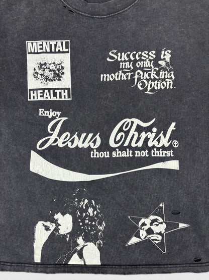 JESUS CHRIST TEE2 BLACK 26SS-T-008