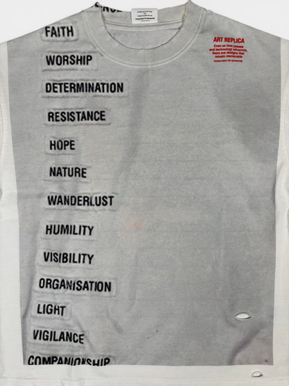ART REPLICA TEE WHITE 26SS-T-026