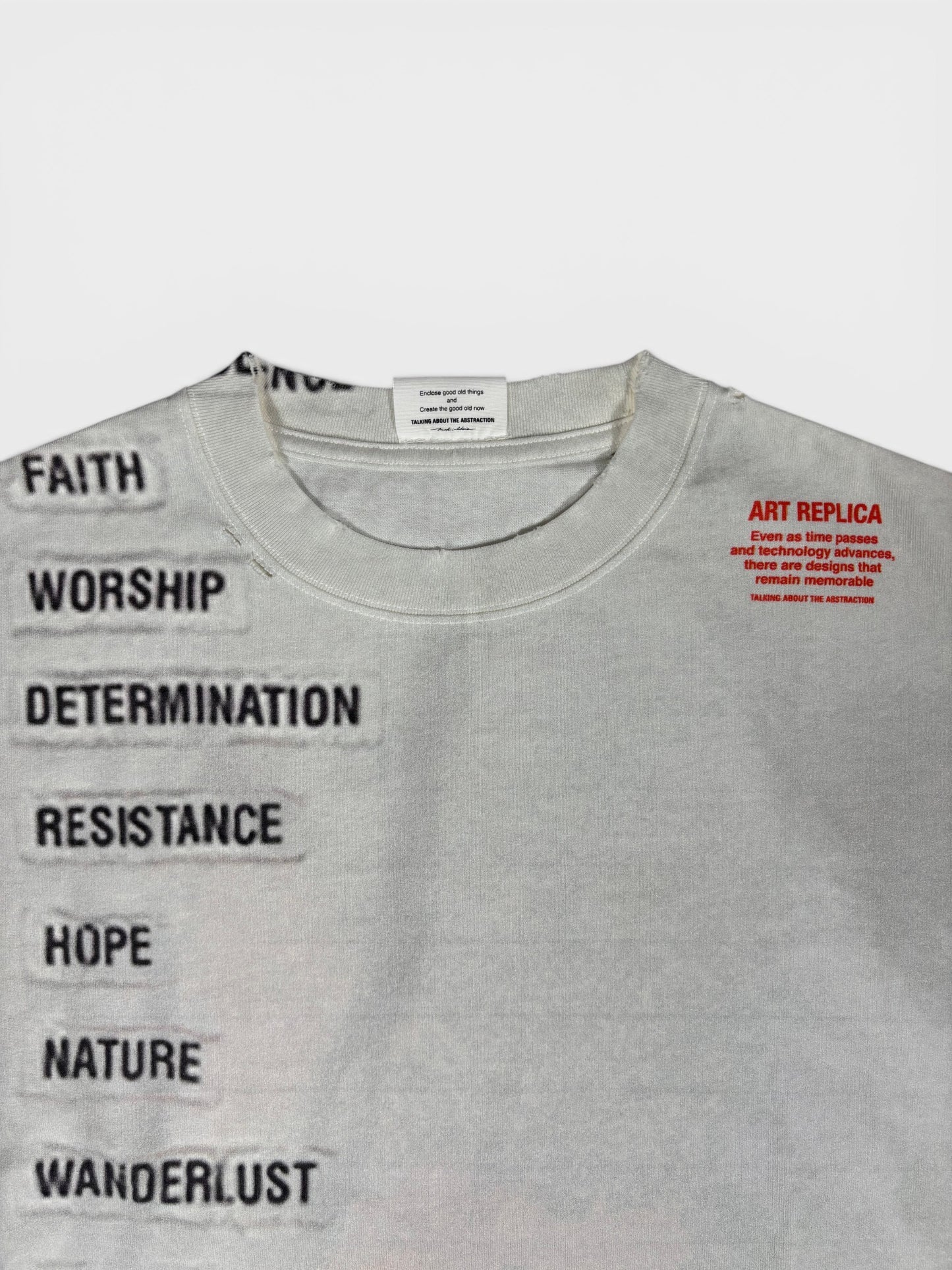 ART REPLICA TEE WHITE 26SS-T-026