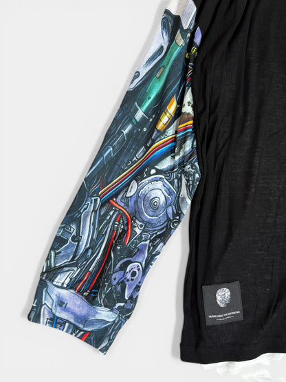 ROBO ARM LAYERED L/S TEE BLACK 26SS-LS-003