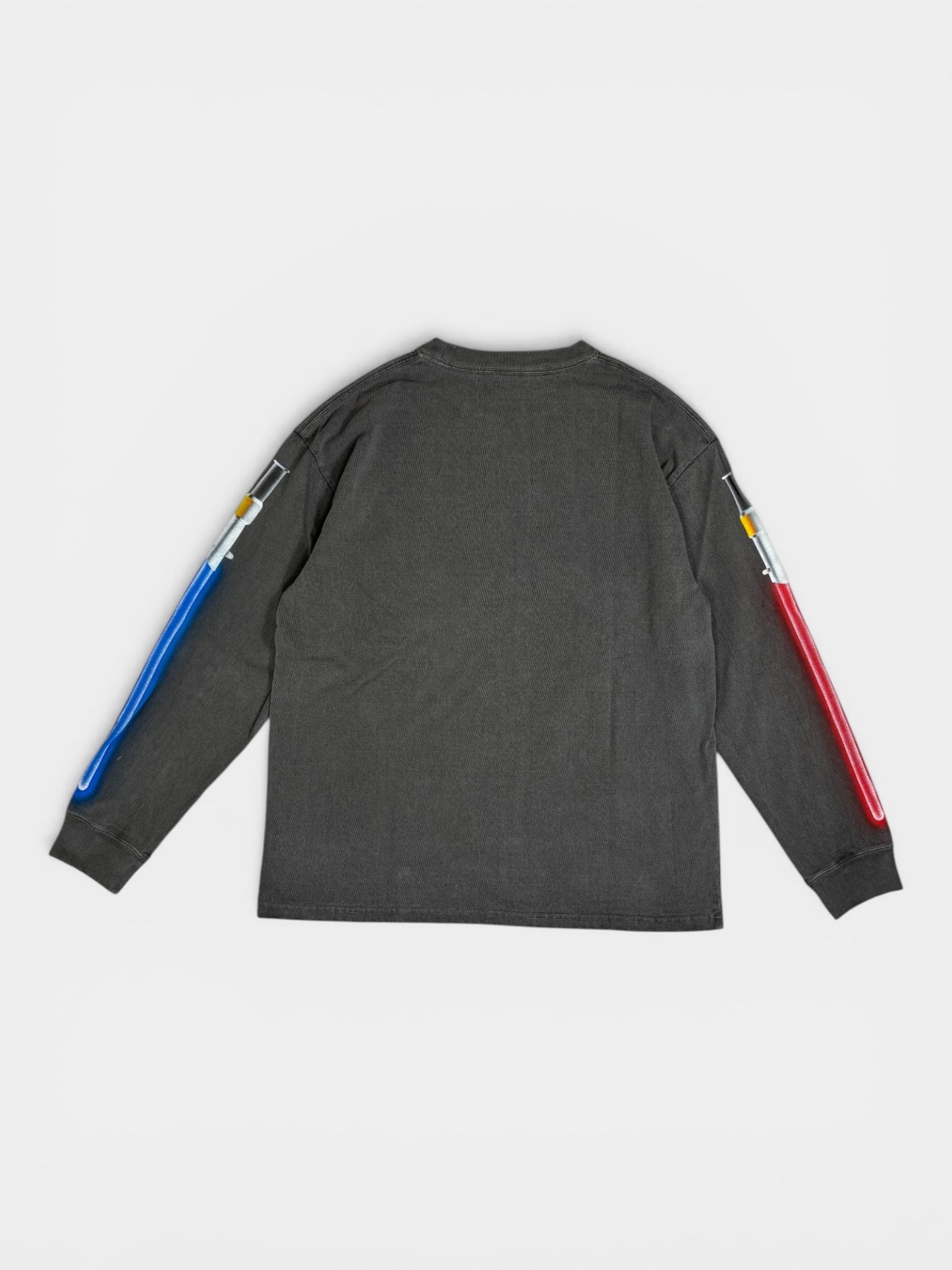 AIRBRUSH PRINT L/S TEE BLACK 26SS-LS-001