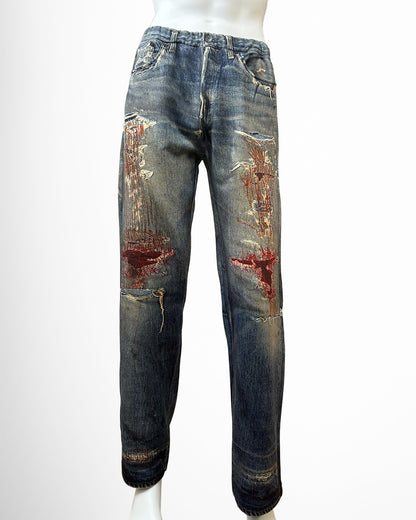 【NEW】PRINT STRAIGHT PT CRASH 2627AW-PT-001