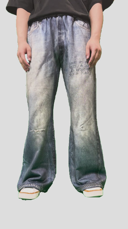 PRINT FLARE PT 66DENIM 26SS-PT-003