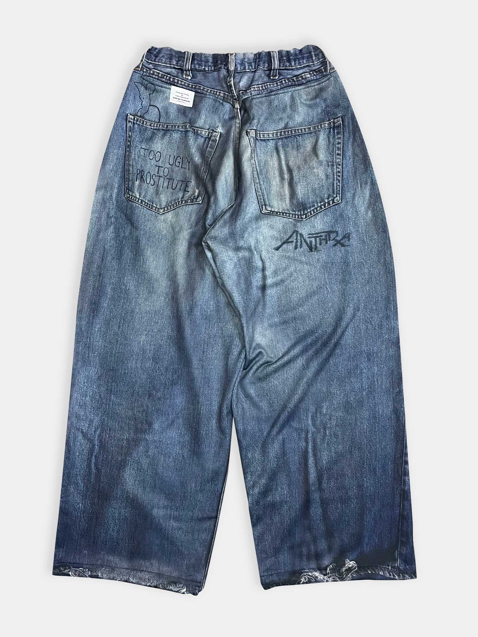 パンツ TALKING ABOUT THE ABSTRACTION WIDE PANTS TATA ( TALKING ABOUT THE ABSTRACTION ) PRINT WIDE PANTS MUSASHI
