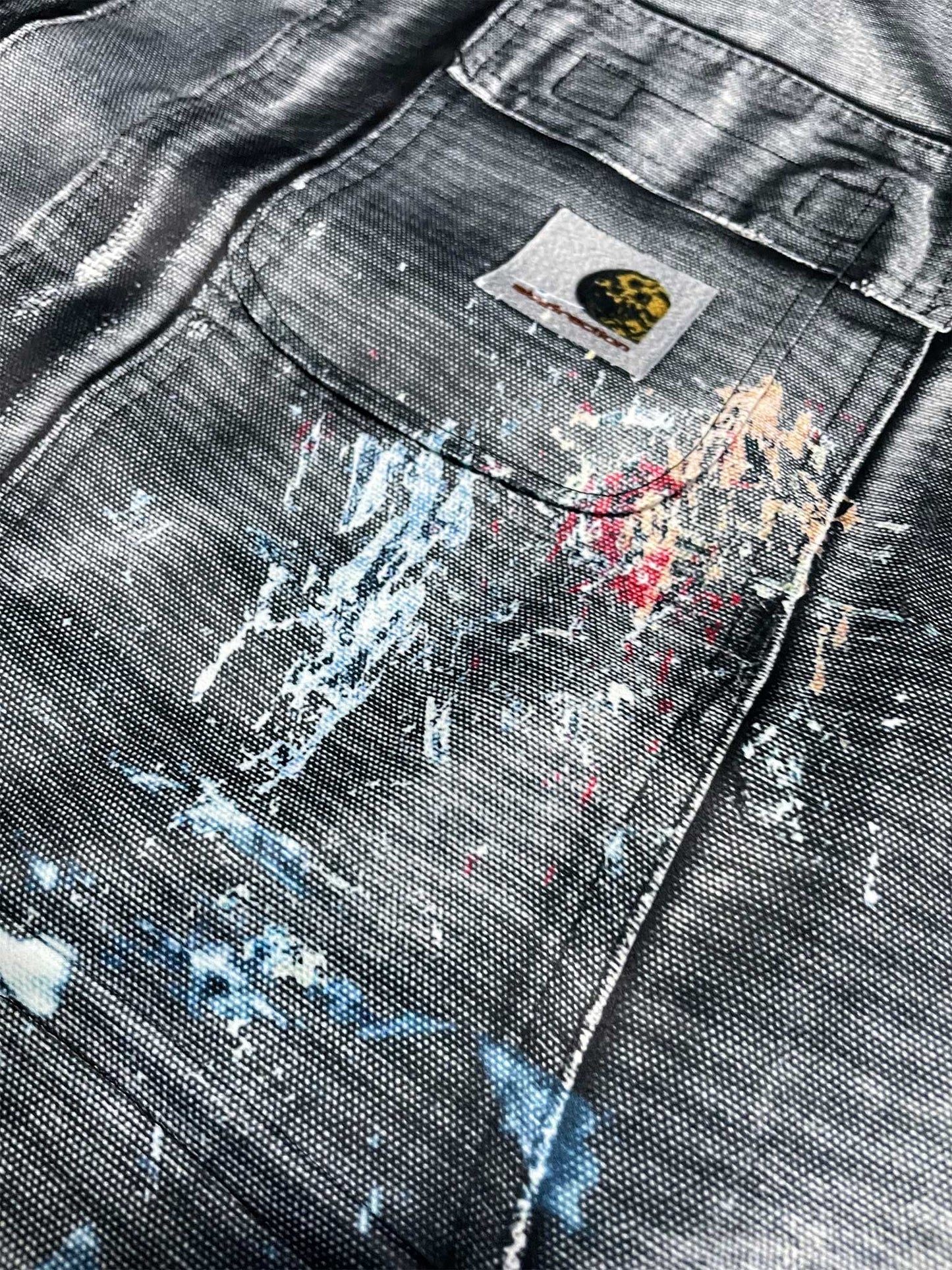 PRINT COVERALL BLACK 26SS-J-001