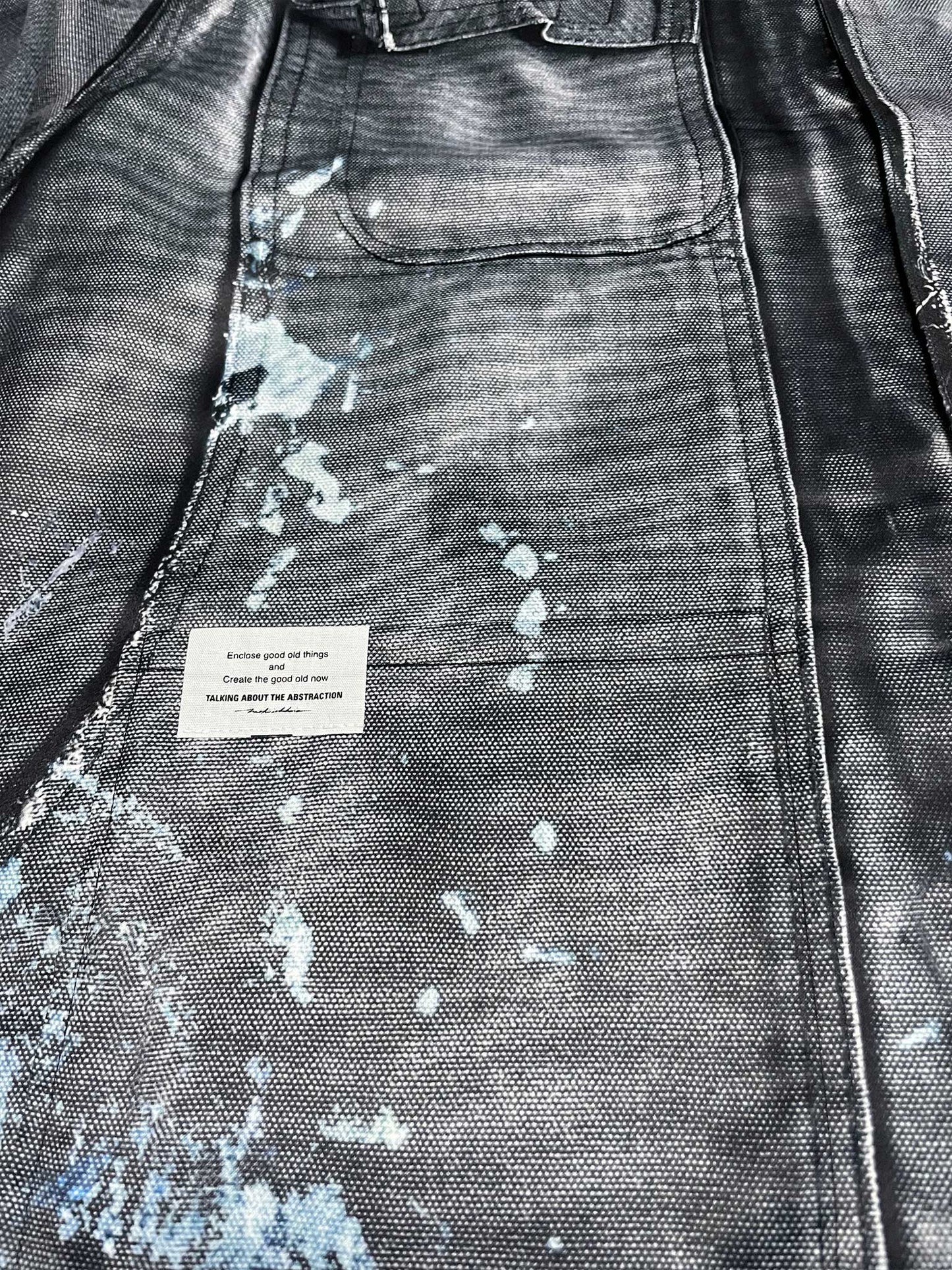 PRINT COVERALL BLACK 26SS-J-001