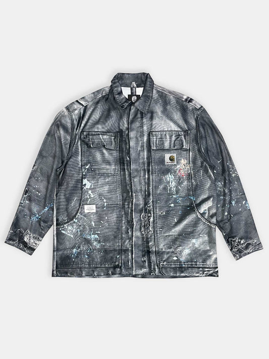 PRINT COVERALL BLACK 26SS-J-001